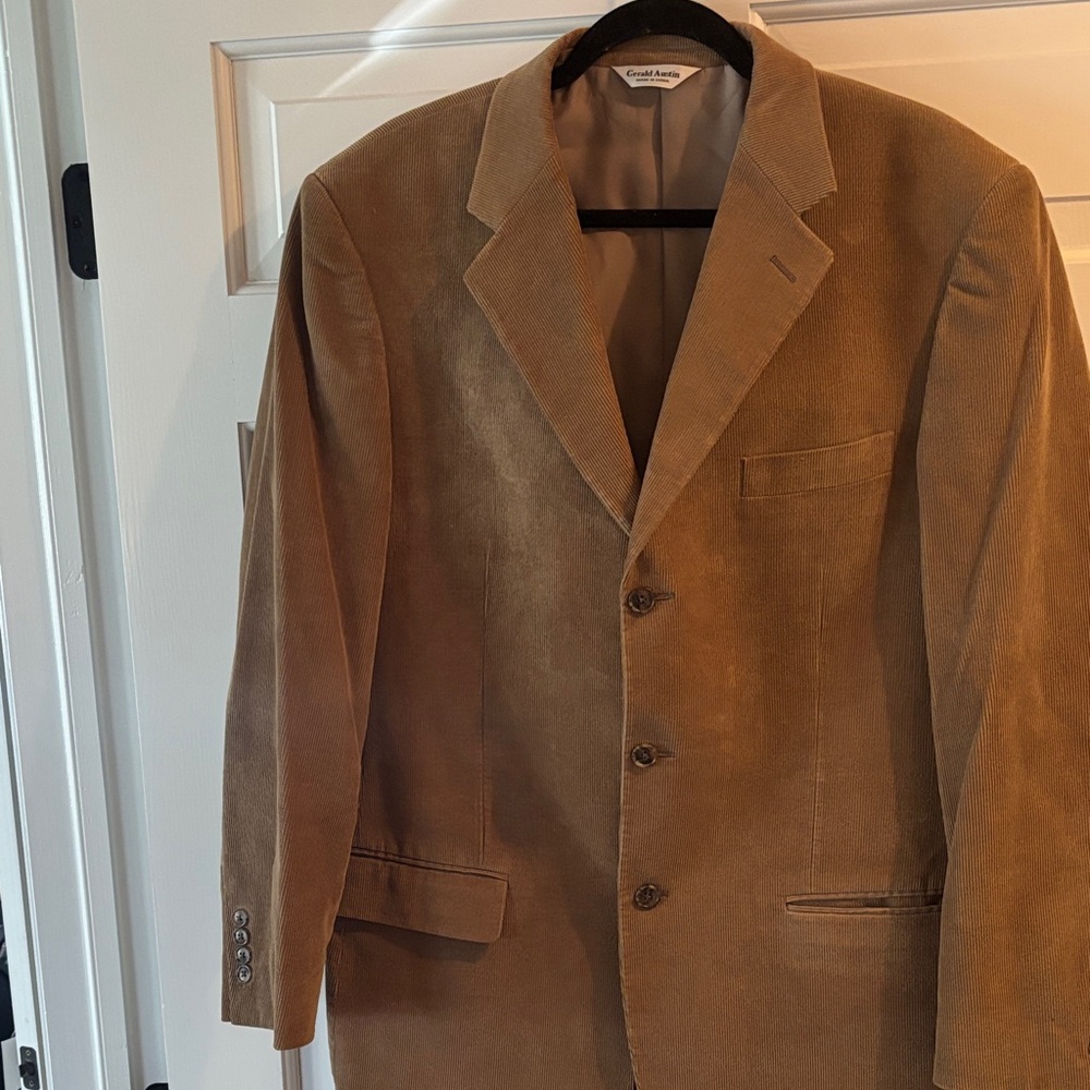Classic Tan Corduroy Blazer